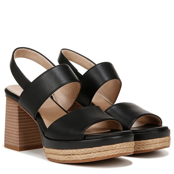 Soul Naturalizer Holly Sandals Platform Block Heels Black Size 9.5 NEW - Picture 1 of 7
